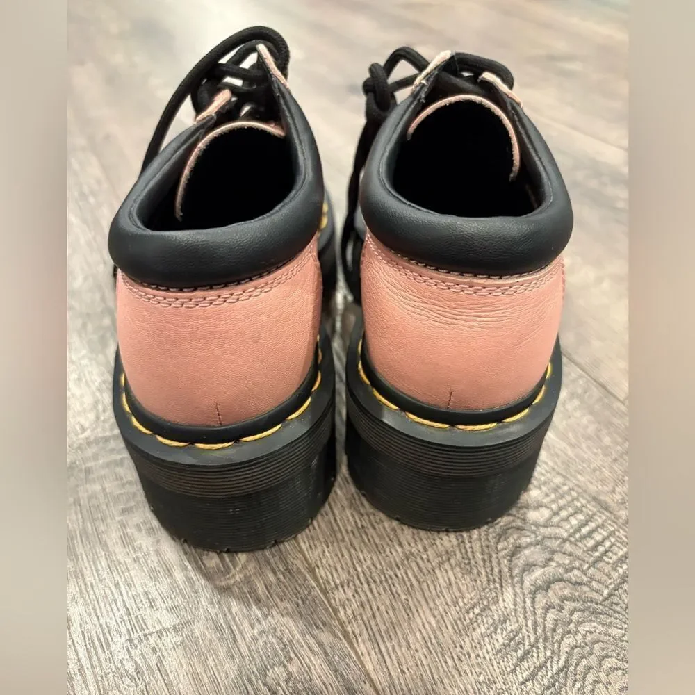 Doc Martens Pisa Leather Platform Shoes Quad Womens
